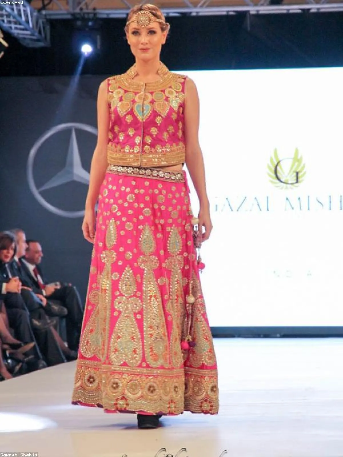Printed Georgette Lehenga — Full Drape