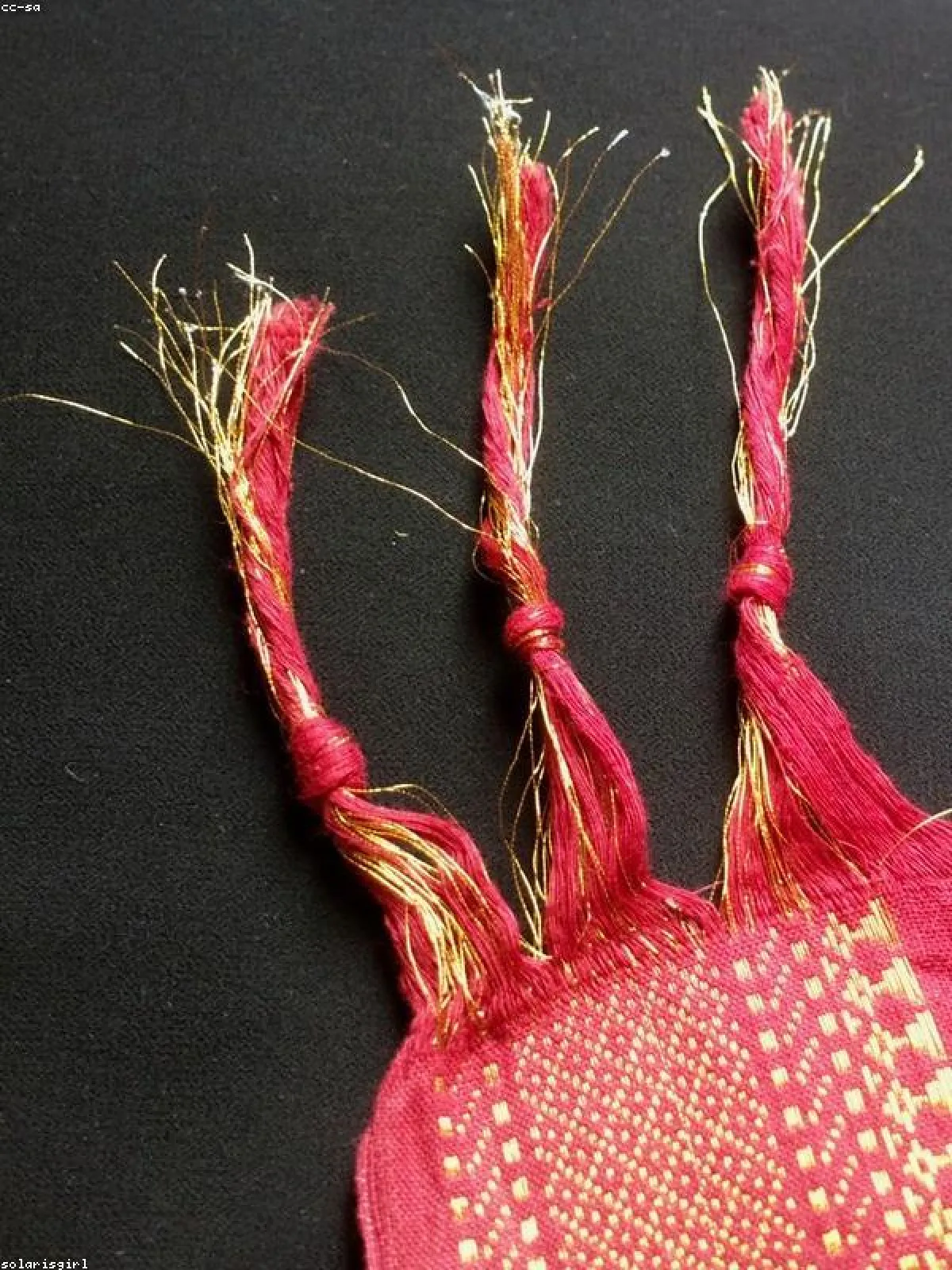 Mysore Silk Dupattas & Stole with Thread Work — Full Drape