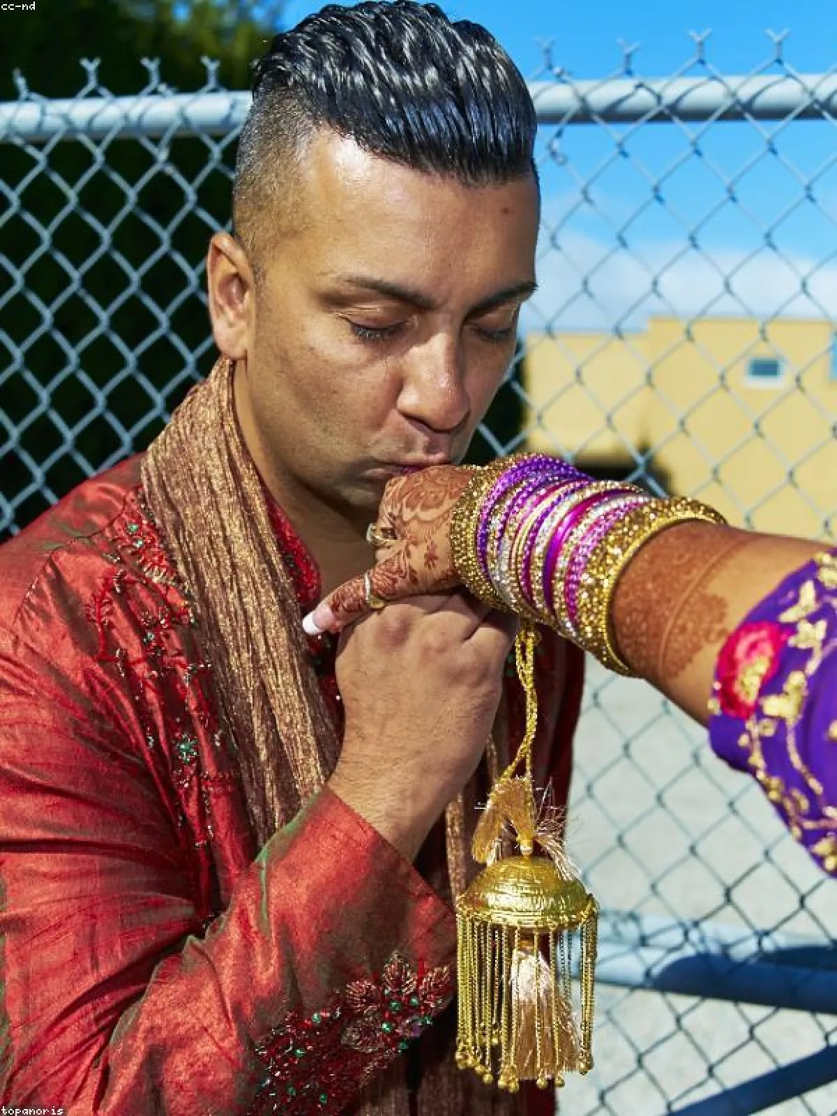 Hand Painted Mysore Silk Sherwani — Full Drape